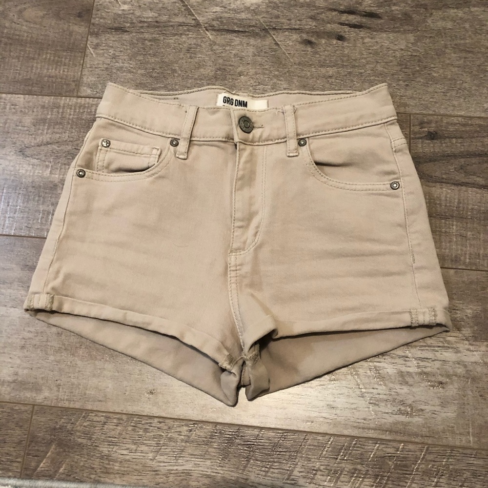Garage denim high waist shorts
